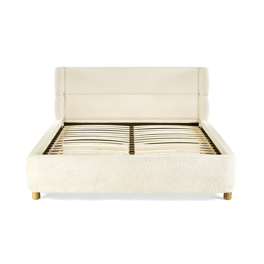 Obreon Boucle Bed - Beige / Double - OBE001