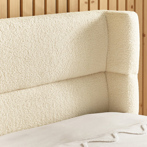 Obreon Boucle Bed - Beige / Double - OBE001