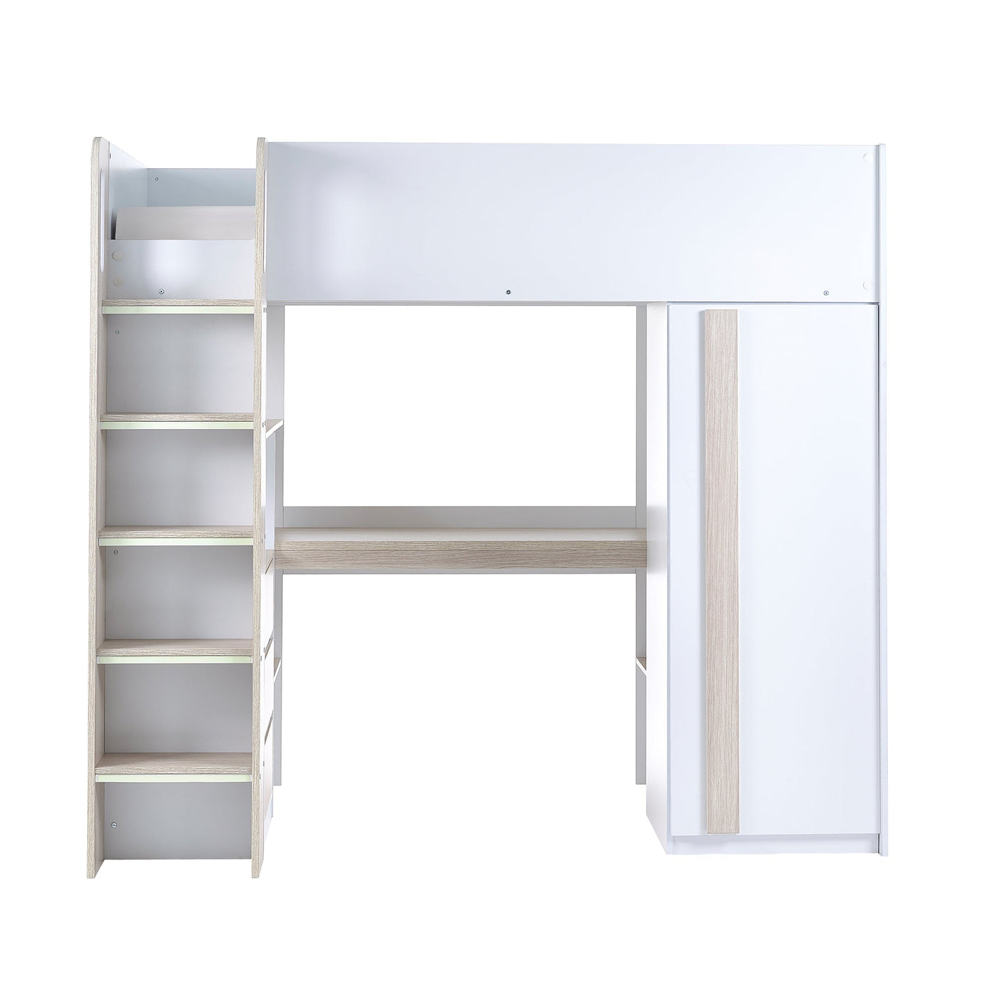 Ocean Highsleeper - White and Light Brown - OCE001