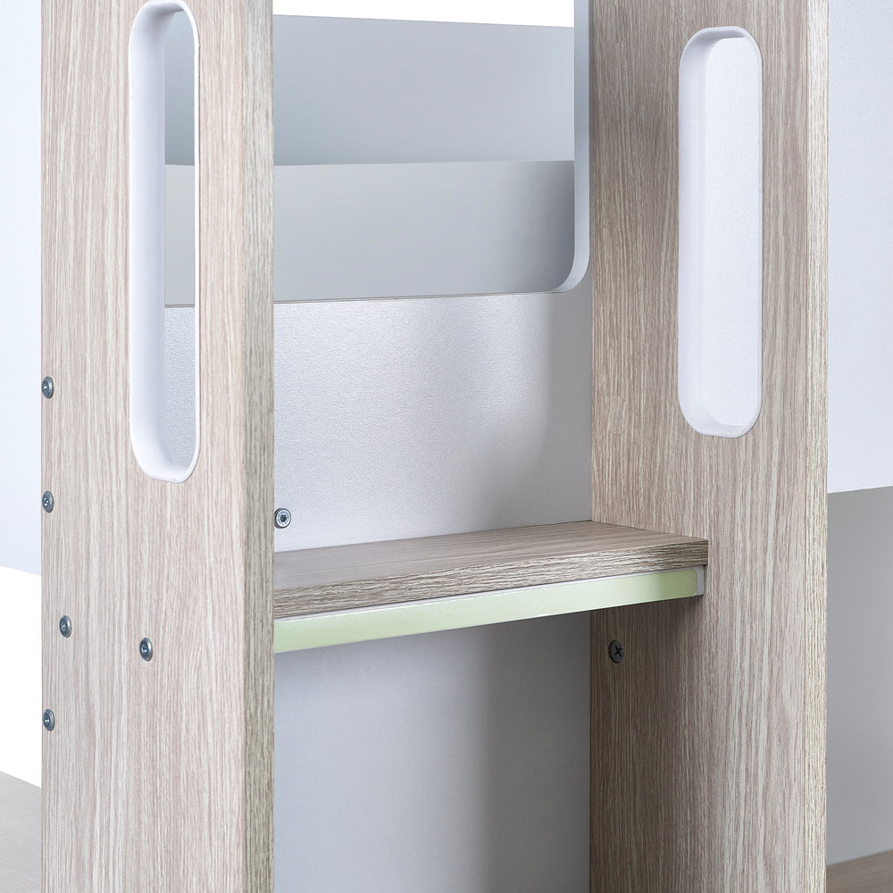 Ocean Highsleeper - White and Light Brown - OCE001