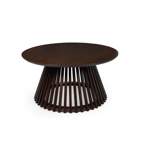 Ollie Round Coffee Table - Light Brown - OLL001