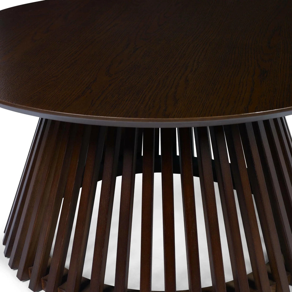 Ollie Round Coffee Table - Light Brown - OLL001