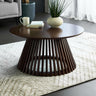 Ollie Round Coffee Table - Light Brown - OLL001