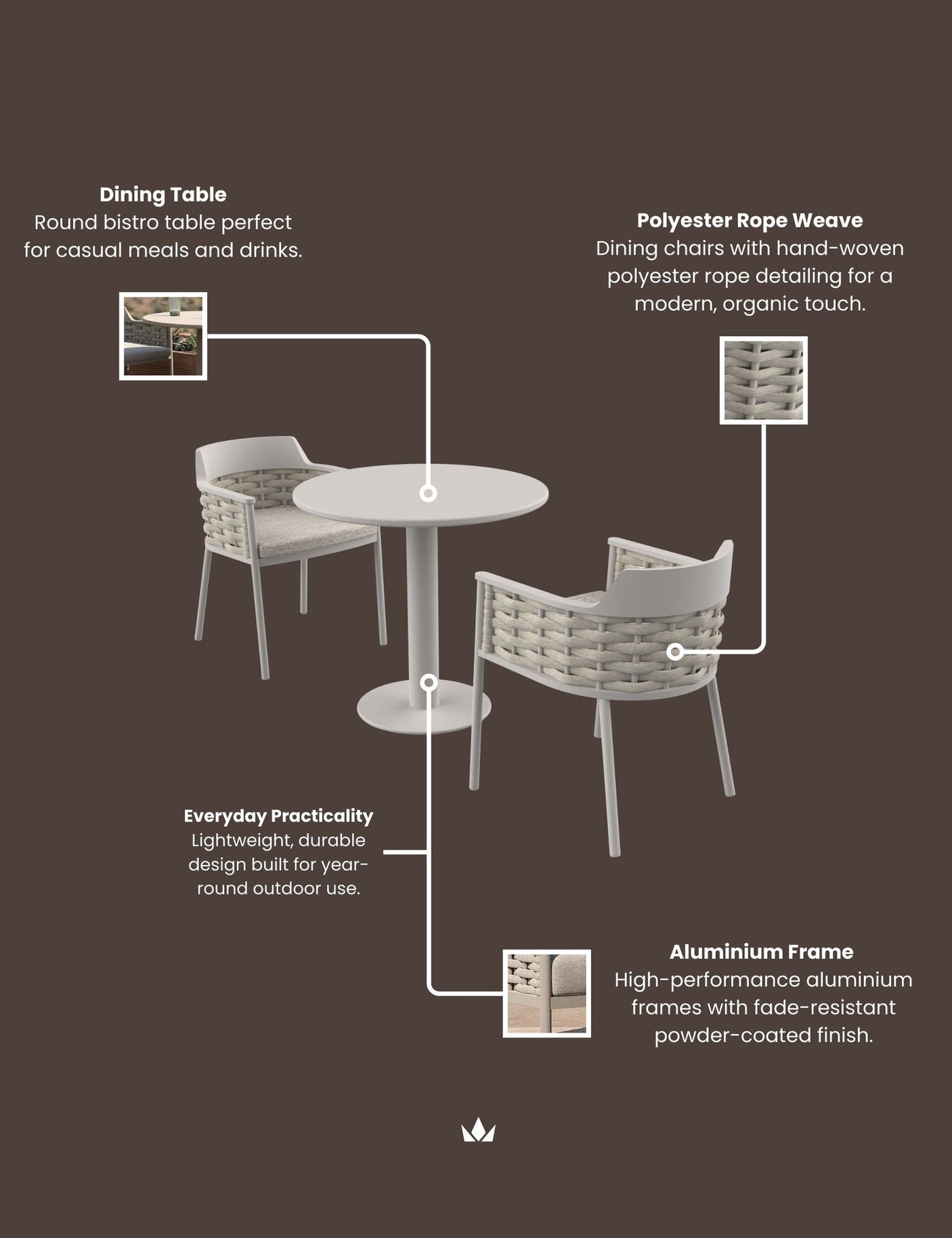 Image of OLMA 2-Seater Bistro Set