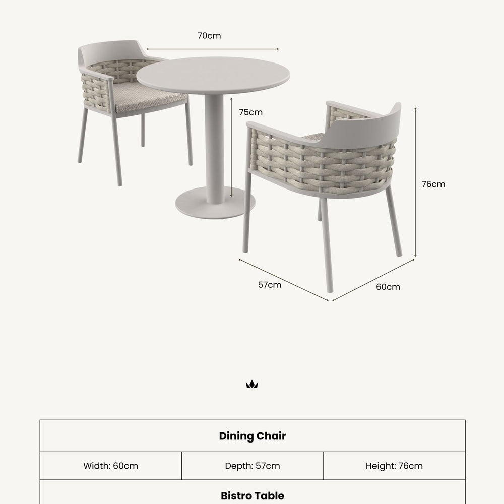 Image of OLMA 2-Seater Bistro Set