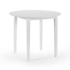 Orwell White Round Table with 4 Chairs Dining Set - White - ORW001