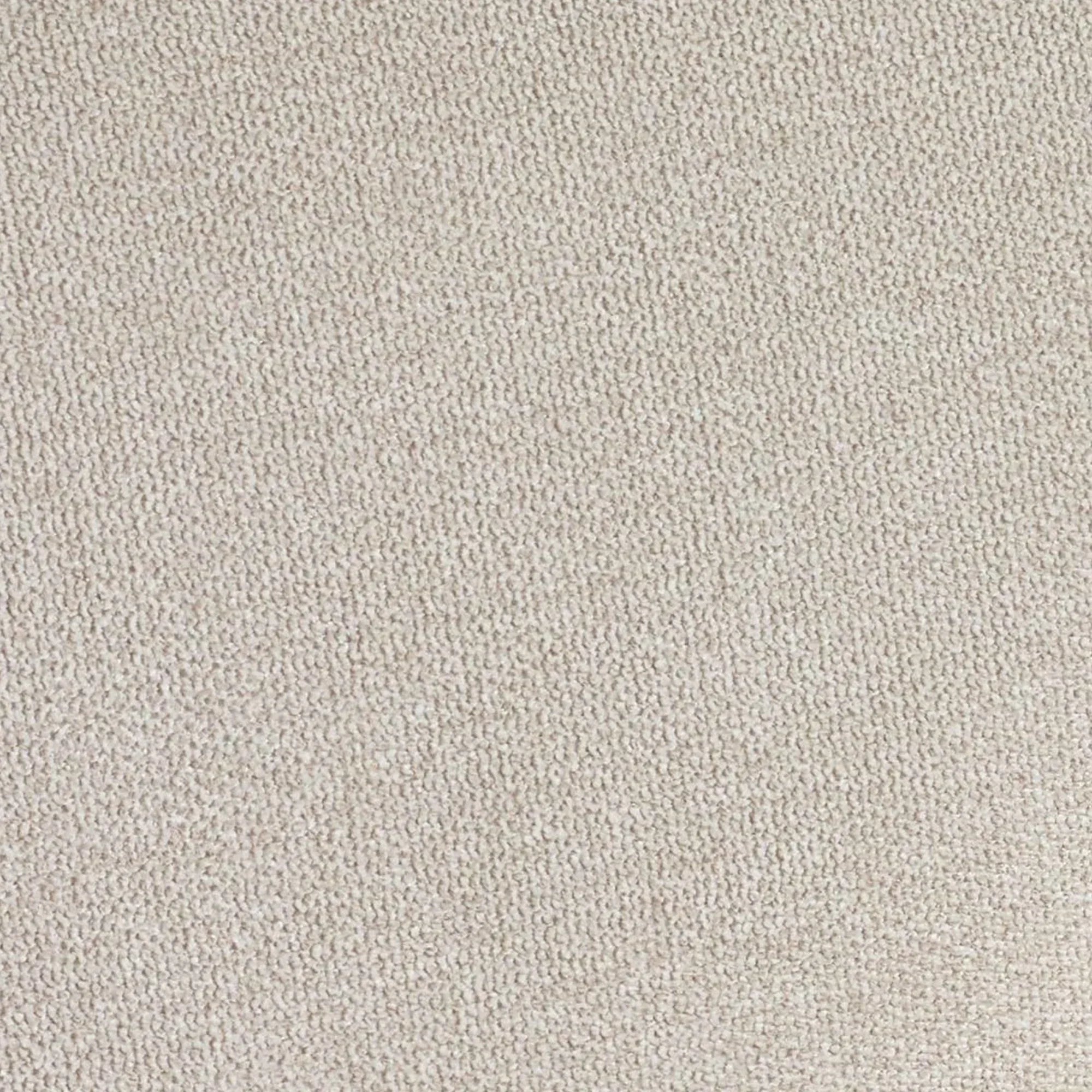 Beige boucle fabric upholstery texture closeup for sofa or armchair