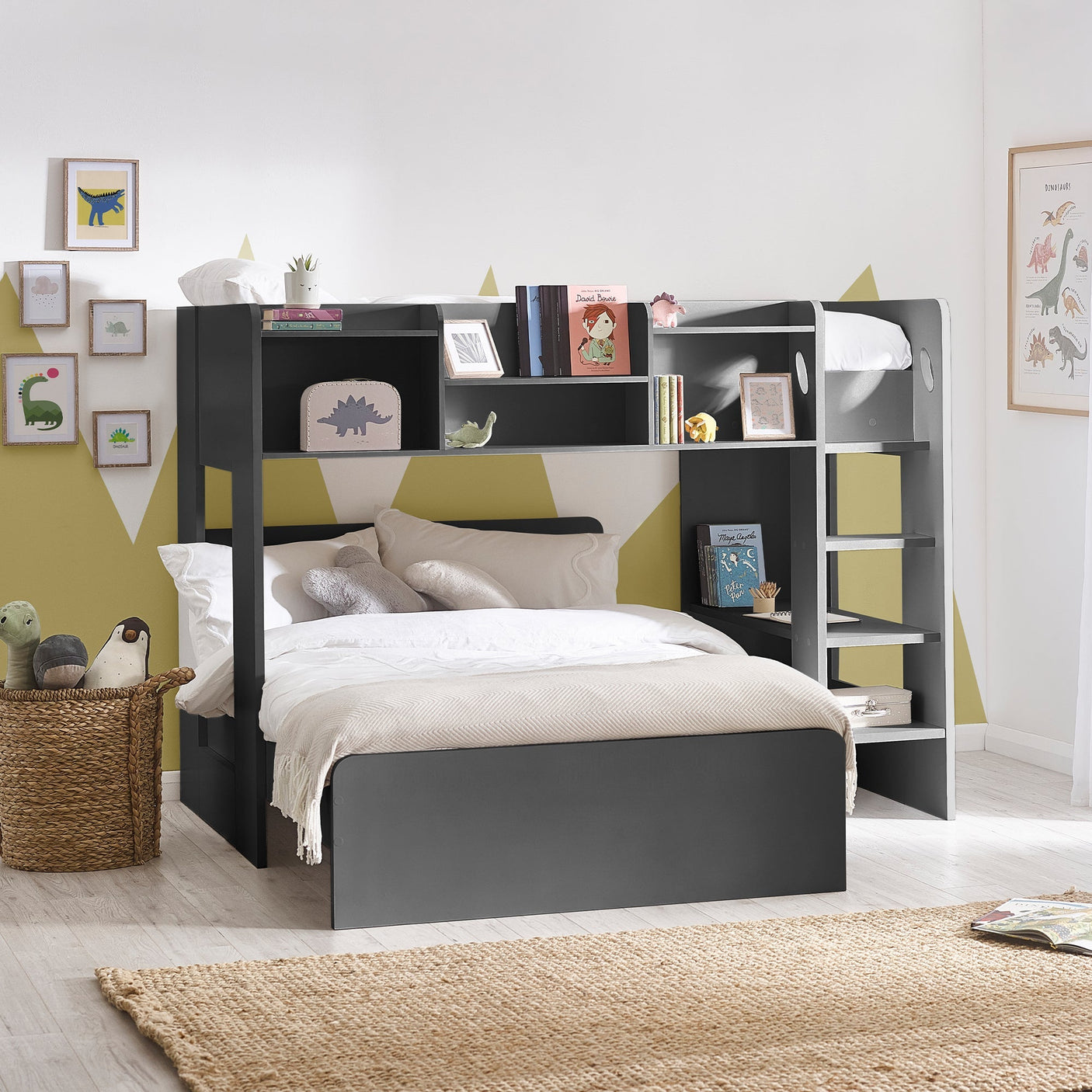 Owen Bunk Bed - Black - OWE002