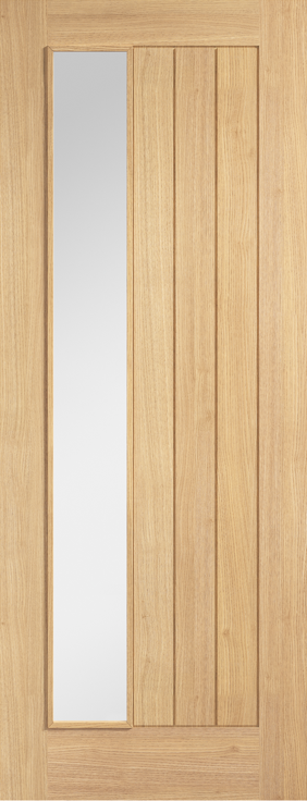 Oak Belize Clear Glazed Offset - Standard - 1981 x 686 (27") x 35mm