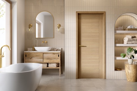 Oak Carini 7P Pre Finished LifeStyle - Pre-finished Oak - 1981 x 457 (18") x 35mm