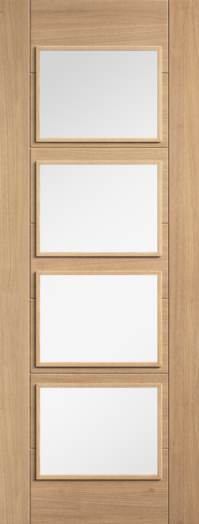 Oak Carini Glazed 4L - Standard - 1981 x 686 (27") x 35mm