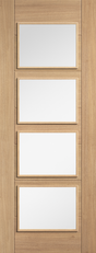 Oak Carini Glazed 4L - Standard - 1981 x 686 (27") x 35mm