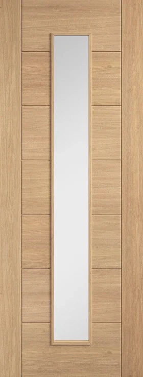 Oak Carini Long Light Glazed Pre finished - Pre-finished Oak - 1981 x 686 (27") x 35mm
