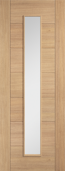 Oak Carini Long Light Glazed - Unfinished Oak - 1981 x 686 (27") x 35mm