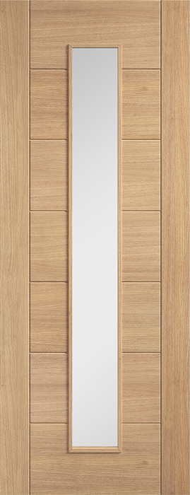 Oak Carini Long Light Glazed - Unfinished Oak - 1981 x 686 (27") x 35mm