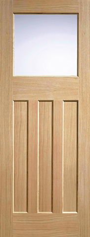 Oak DX 30s Style Glazed 1L - Standard - 1981 x 686 (27") x 35mm