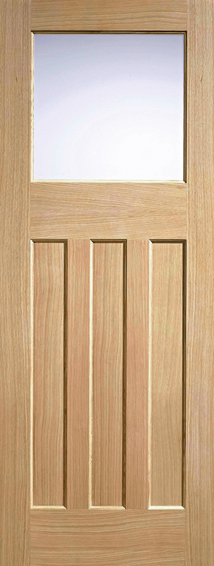 Oak DX 30s Style Glazed 1L - Standard - 1981 x 686 (27") x 35mm