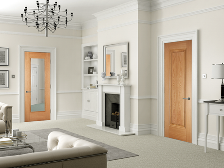 Oak Eindhoven Glazed 1L LifeStyle - Pre-finished Oak - 1981 x 686 (27") x 35mm
