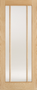 Oak Lincoln Glazed 3L Clear Glass - Unfinished Oak - 1981 x 533 (21") x 35mm