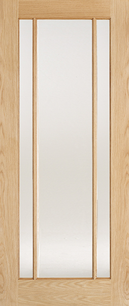 Oak Lincoln Glazed 3L Pre Finished - Pre-finished Oak - 1981 x 610 (24") x 35mm