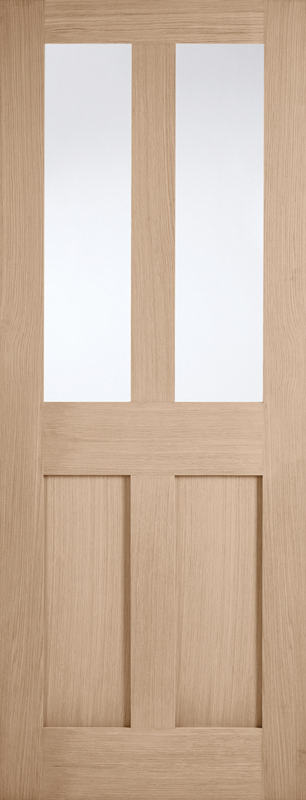 Oak London Pre finished Glazed - Pre-finished Oak - 1981 x 686 (27") x 35mm
