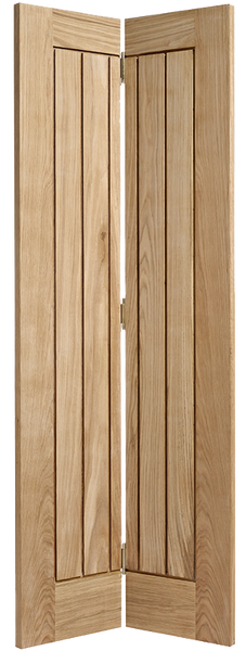Oak Mexicano Bi Fold Pre Finished - Pre-finished Oak - 1981 x 686 (27") x 35mm