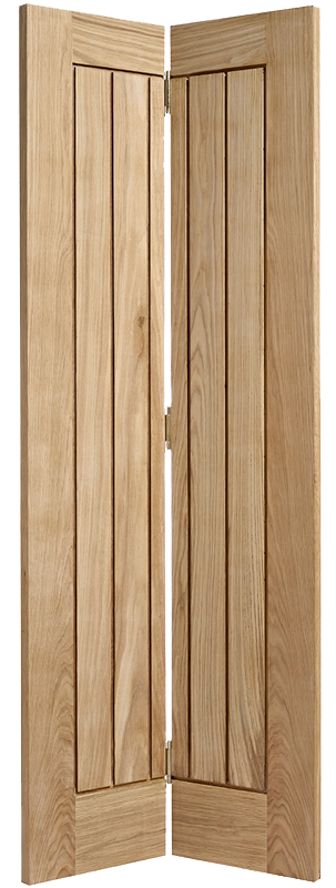Oak Mexicano Bi Fold Pre Finished - Pre-finished Oak - 1981 x 686 (27") x 35mm