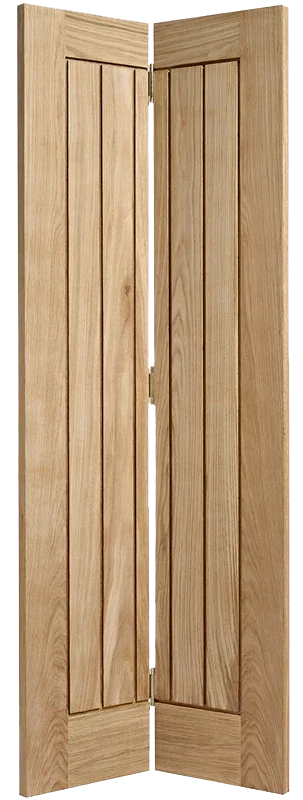 Oak Mexicano Bi Fold - Unfinished Oak - 1981 x 686 (27") x 35mm