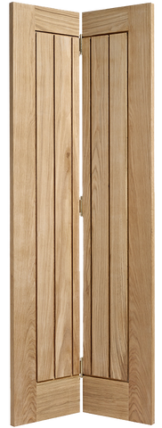 Oak Mexicano Bi Fold - Unfinished Oak - 1981 x 686 (27") x 35mm