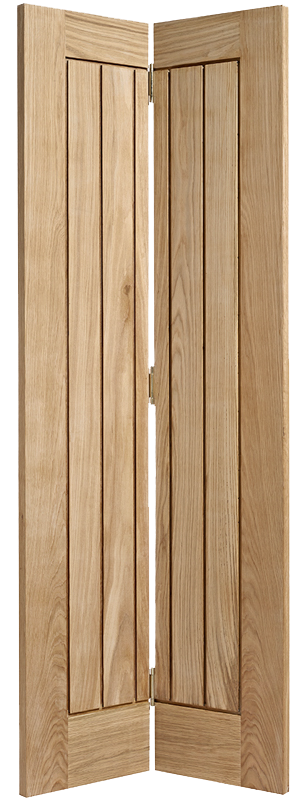 Oak Mexicano Bi Fold - Unfinished Oak - 1981 x 686 (27") x 35mm