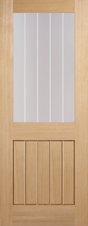 Oak Mexicano Glazed Half Light Pre Finished - Pre-finished Oak - 1981 x 686 (27") x 35mm