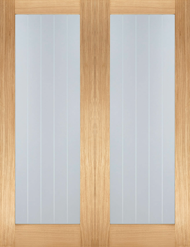 Oak Mexicano Glazed Pair - Standard - 1981 x 914 (36") x 40mm