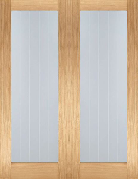 Oak Mexicano Glazed Pair - Standard - 1981 x 914 (36") x 40mm