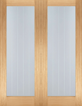 Oak Mexicano Glazed Pair - Standard - 1981 x 914 (36") x 40mm