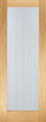 Oak Mexicano Pattern 10 Glazed Pre Finished - Pre-finished Oak - 1981 x 686 (27") x 35mm