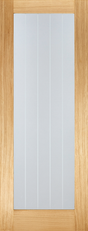 Oak Mexicano Pattern 10 Glazed Pre Finished - Pre-finished Oak - 1981 x 686 (27") x 35mm