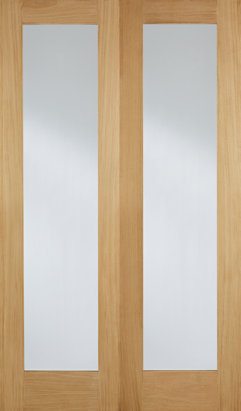 Oak Pattern 20 Glazed Pairs - Unfinished Oak - 1981 x 914 (36") x 40mm