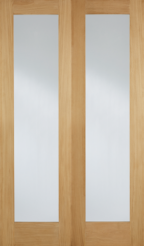 Oak Pattern 20 Glazed Pairs - Unfinished Oak - 1981 x 914 (36") x 40mm