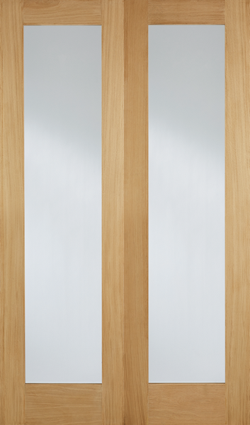 Oak Pattern 20 Glazed Pairs - Unfinished Oak - 1981 x 914 (36") x 40mm