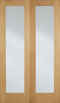 Oak Pattern 20 Glazed Pairs - Unfinished Oak - 1981 x 914 (36") x 40mm