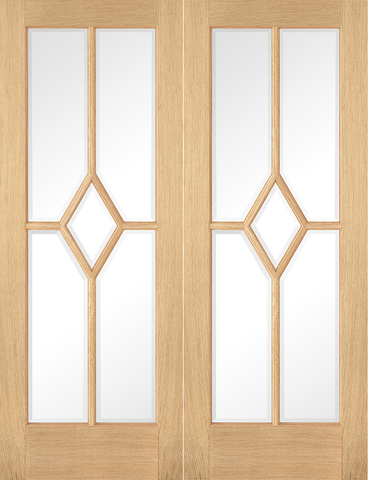 Oak Reims Glazed Pair  - Pre-finished Oak - 1981 x 1067 (42") x 40mm