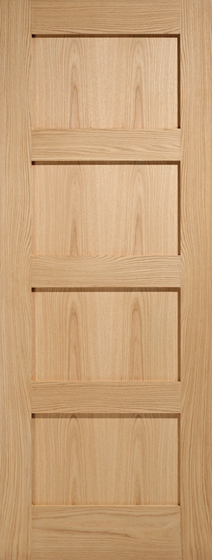 Oak Shaker 4P - Unfinished Oak - 1981 x 610 (24") x 35mm