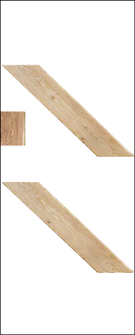 Oak Solid Bracing Pack LB - Standard - 1100 x 120 (5") x 19mm