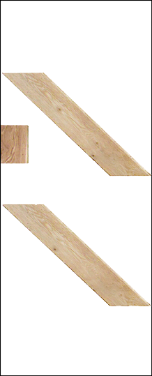 Oak Solid Bracing Pack LB - Standard - 1100 x 120 (5") x 19mm