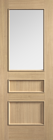 Oak Toledo Glazed - Pre-finished Oak - 1981 x 686 (27") x 35mm