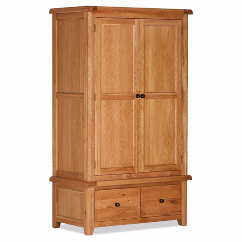 Oscar Double Wardrobe with Drawer