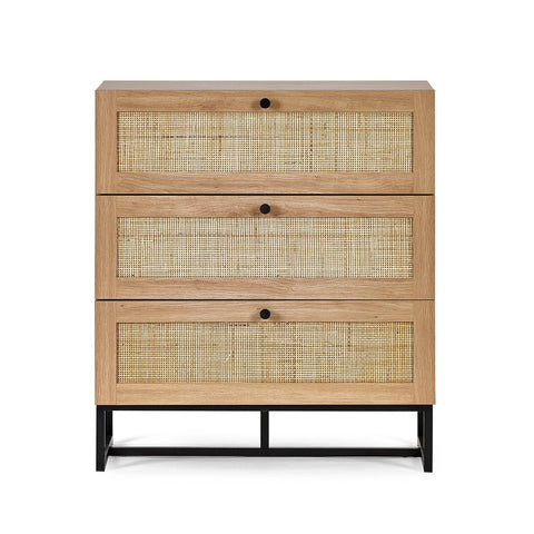 Padstow 3 Drawer Chest - Light Brown - PAD002