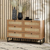 Padstow 6 Drawer Chest - Light Brown - PAD003