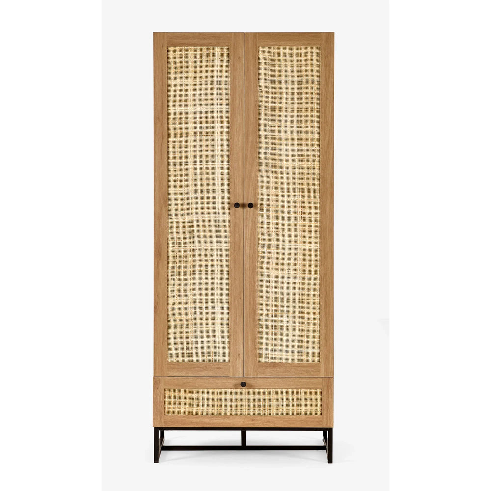 Padstow Wardrobe - Light Brown - PAD004