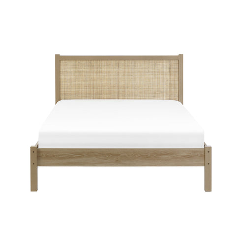 Padstow Rattan Bed - Black / Double - PAD109